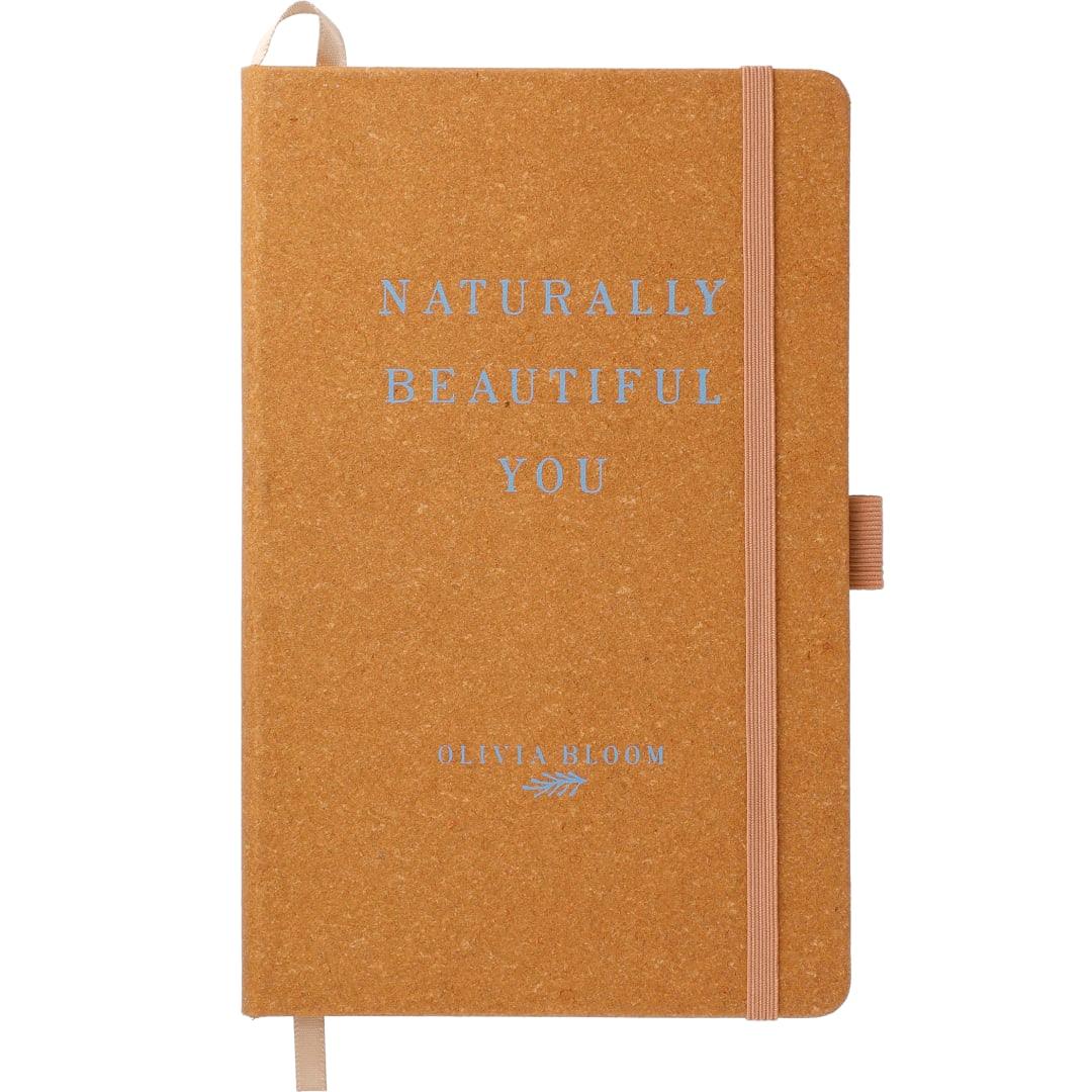 Fsc® mix 5.5 x 8.5 recycled leather bound journa Natural miniatura 13