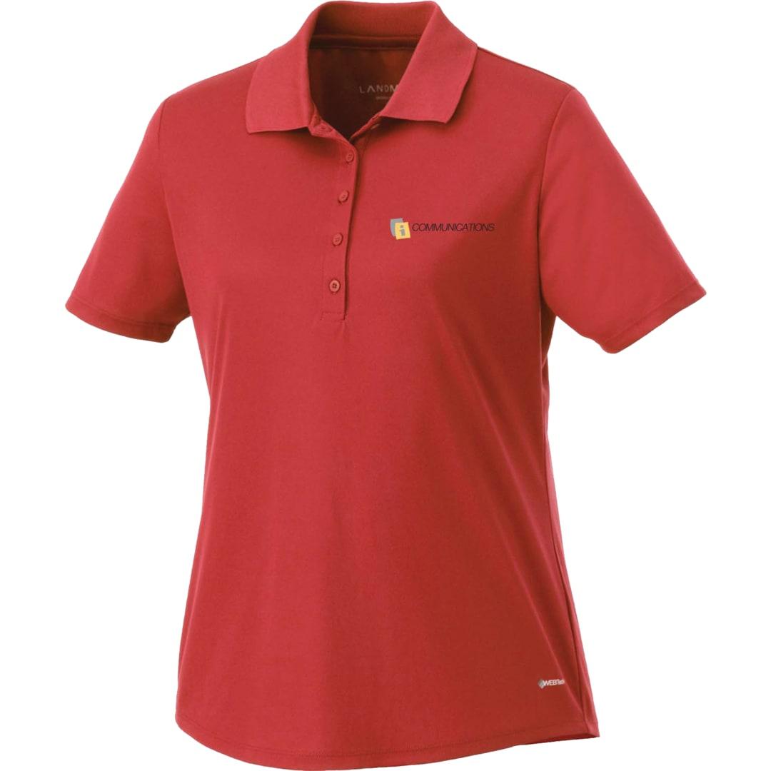 Womens edge short sleeve polo Black miniatura 4