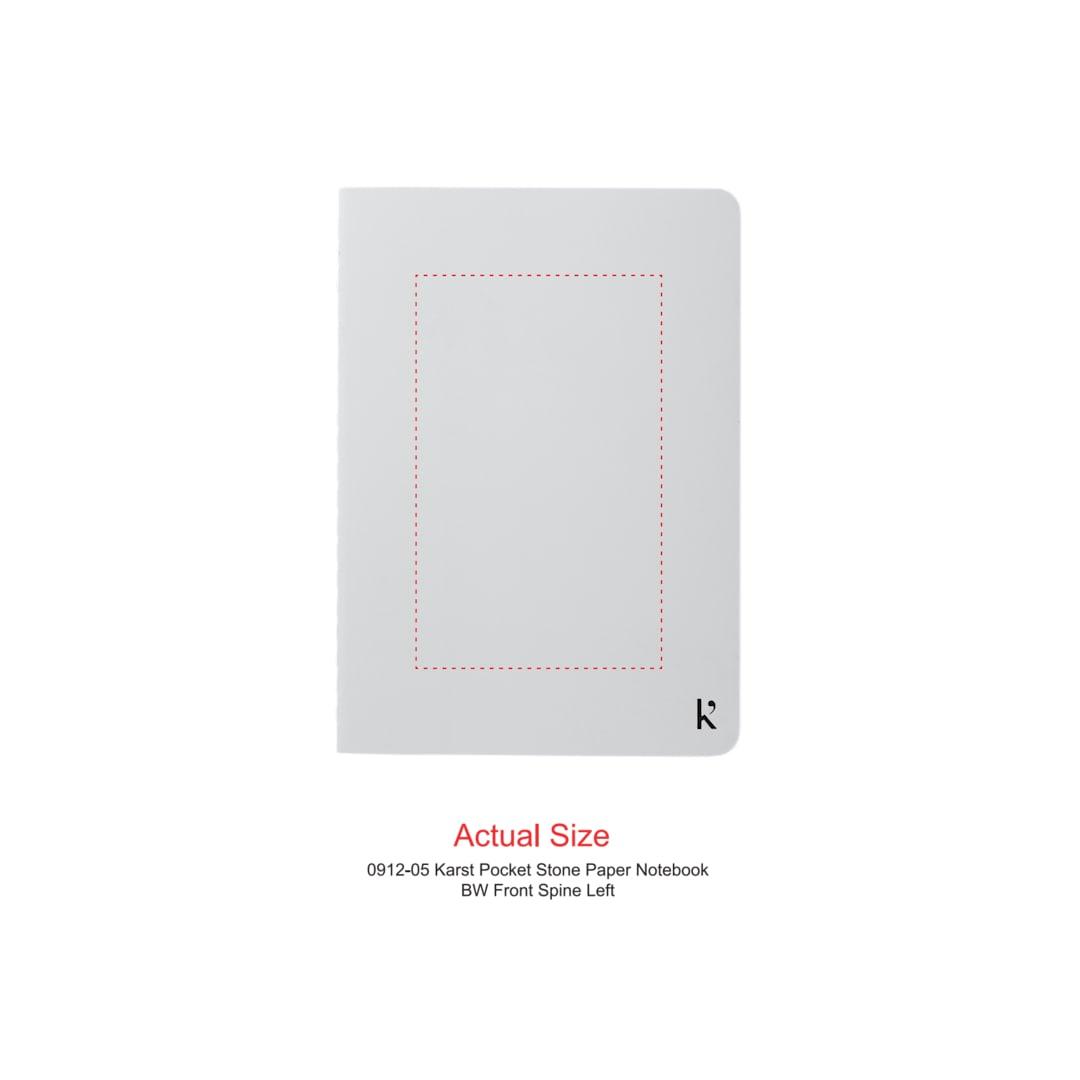 Karst pocket stone paper notebook Beige miniatura 12