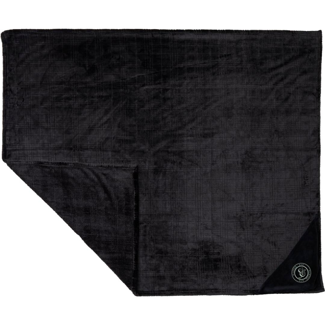 Luxury comfort flannel fleece blanket Black miniatura 6