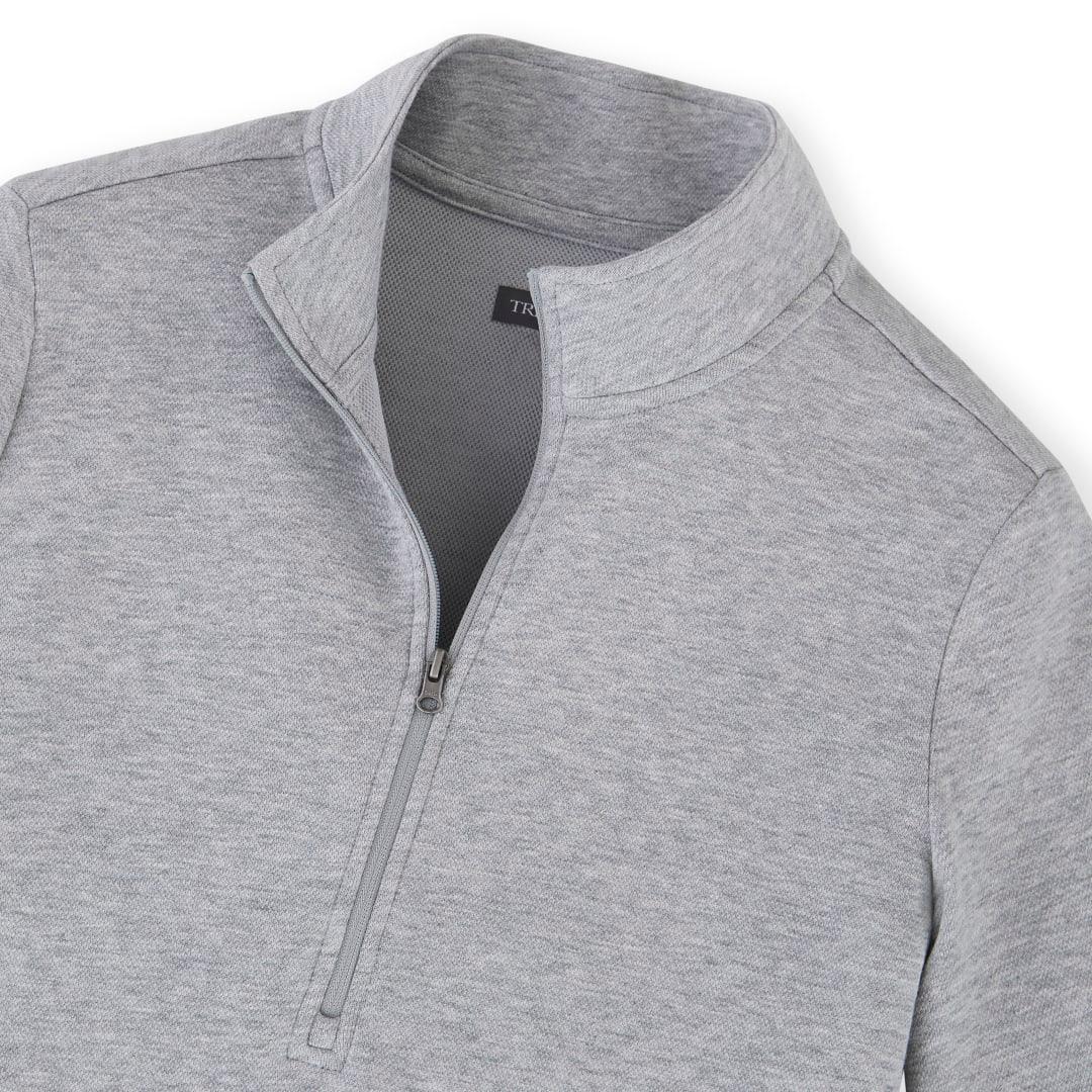 Womens rigi eco knit half zip Grey miniatura 14
