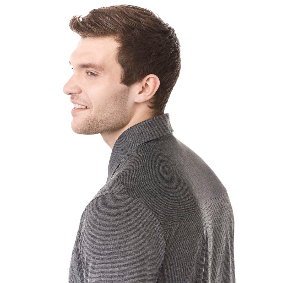 Mens dege eco ss polo Blue miniatura 26