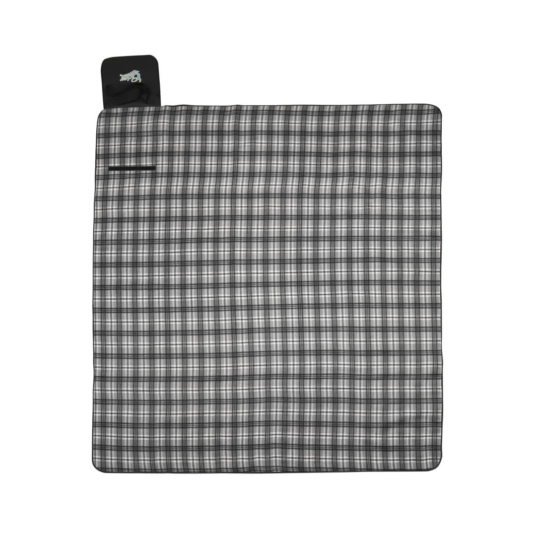 Extra large plaid picnic blanket Blue miniatura 3