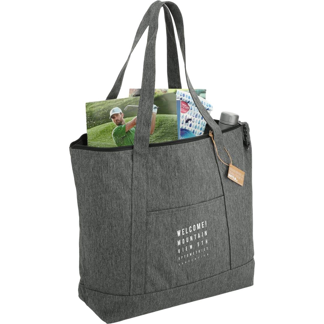 Vila recycled zippered tote Graphite miniatura 9