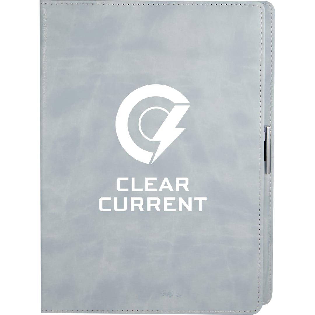 7 X 10 fsc® recycled morano refillable journal Black miniatura 12