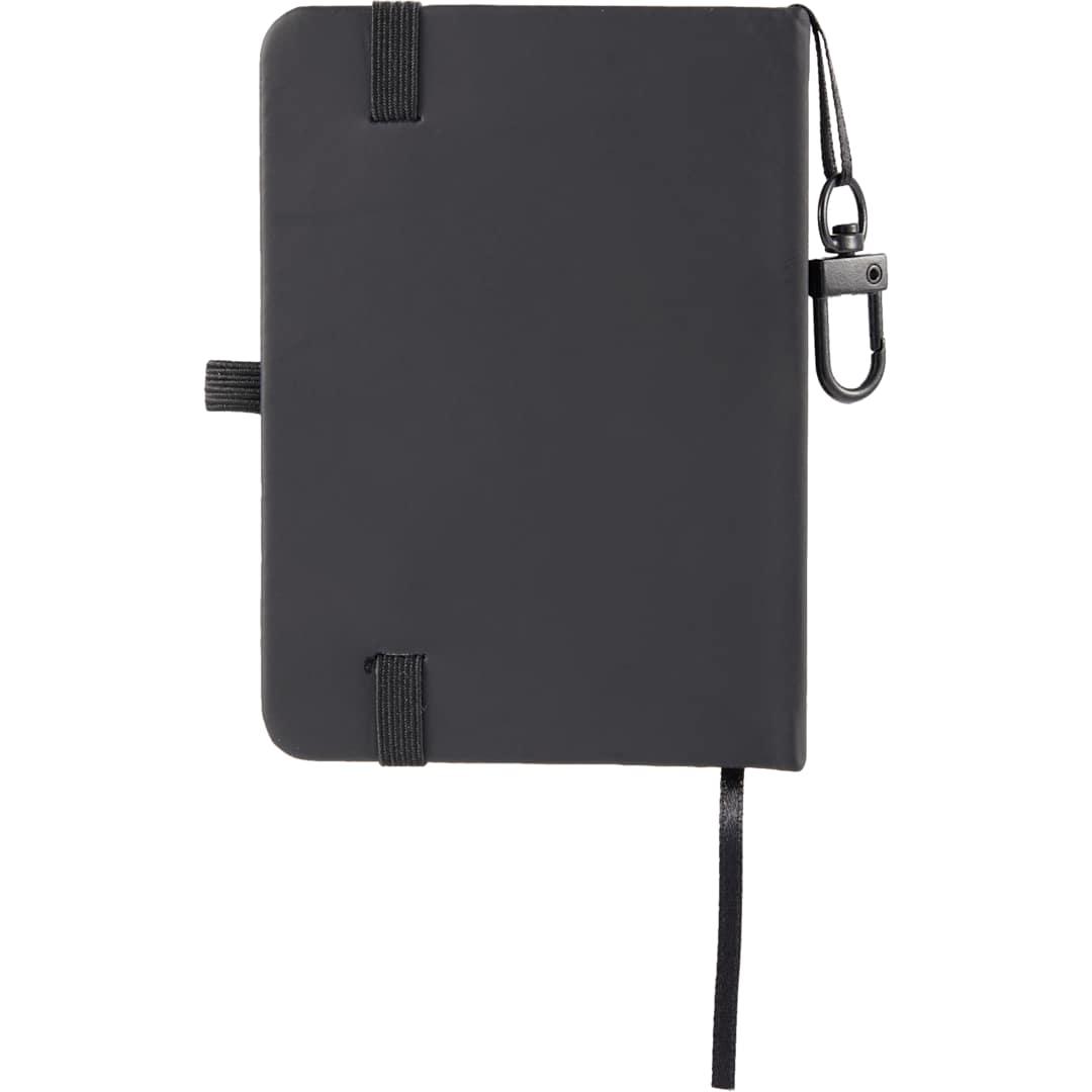 Mini recycled notebook w/ clip Black miniatura 3