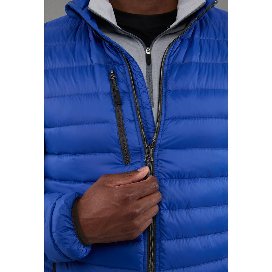 Mens whistler light down jacket Black miniatura 9