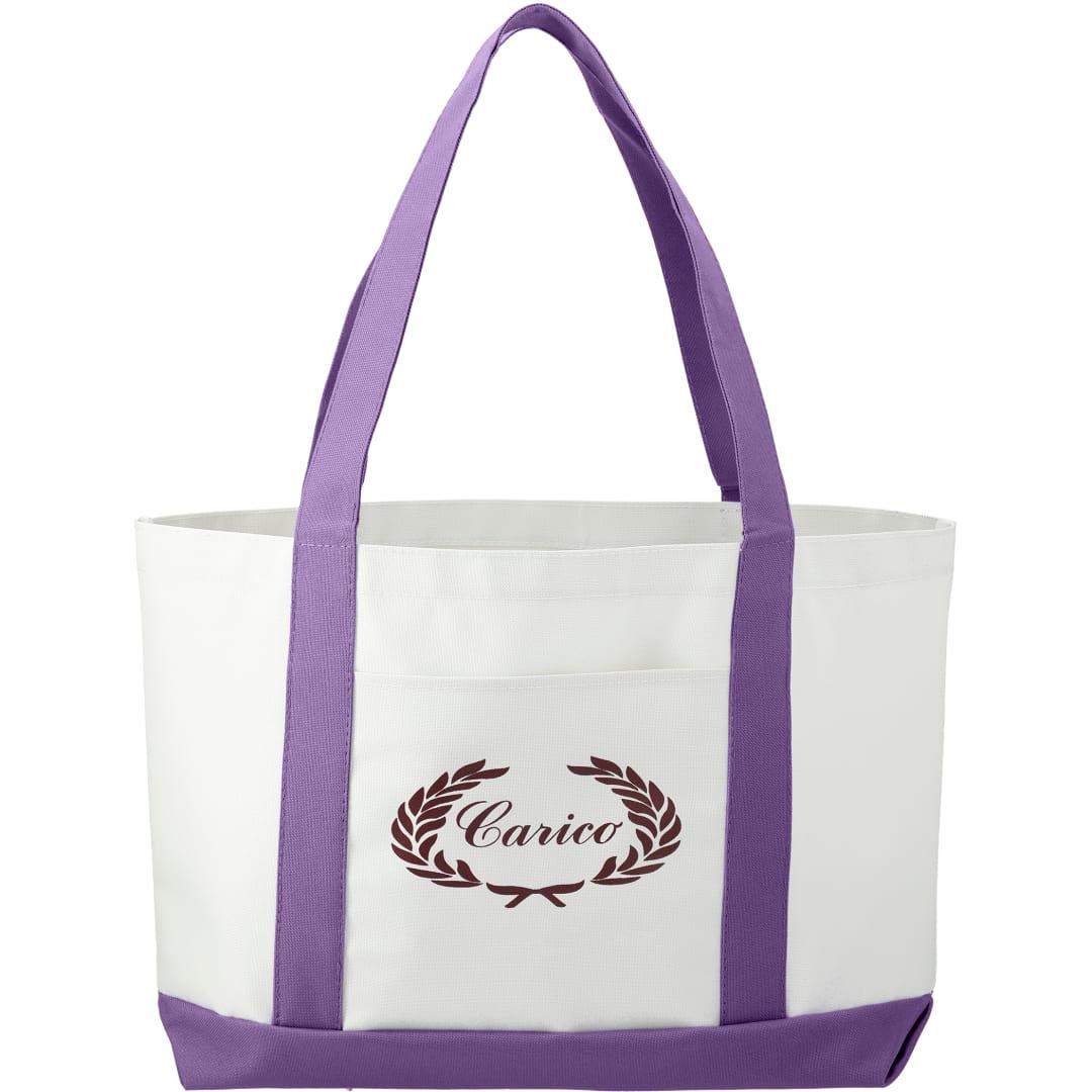 Large canvas tote bag White miniatura 50