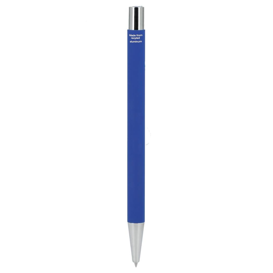 Maxi recycled aluminum soft touch gel pen Black miniatura 7