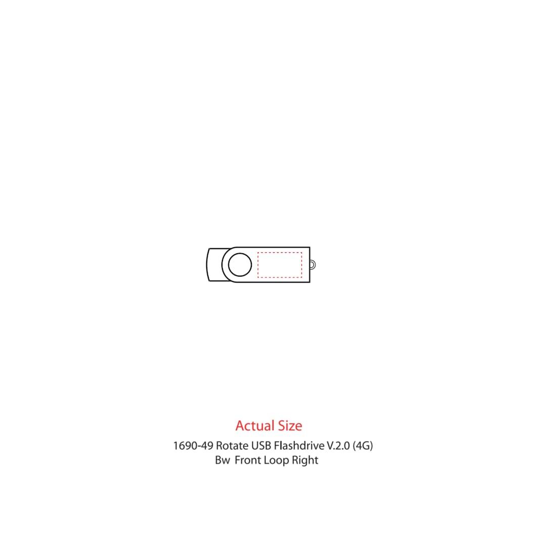 Rotate flash drive 4gb Red miniatura 9