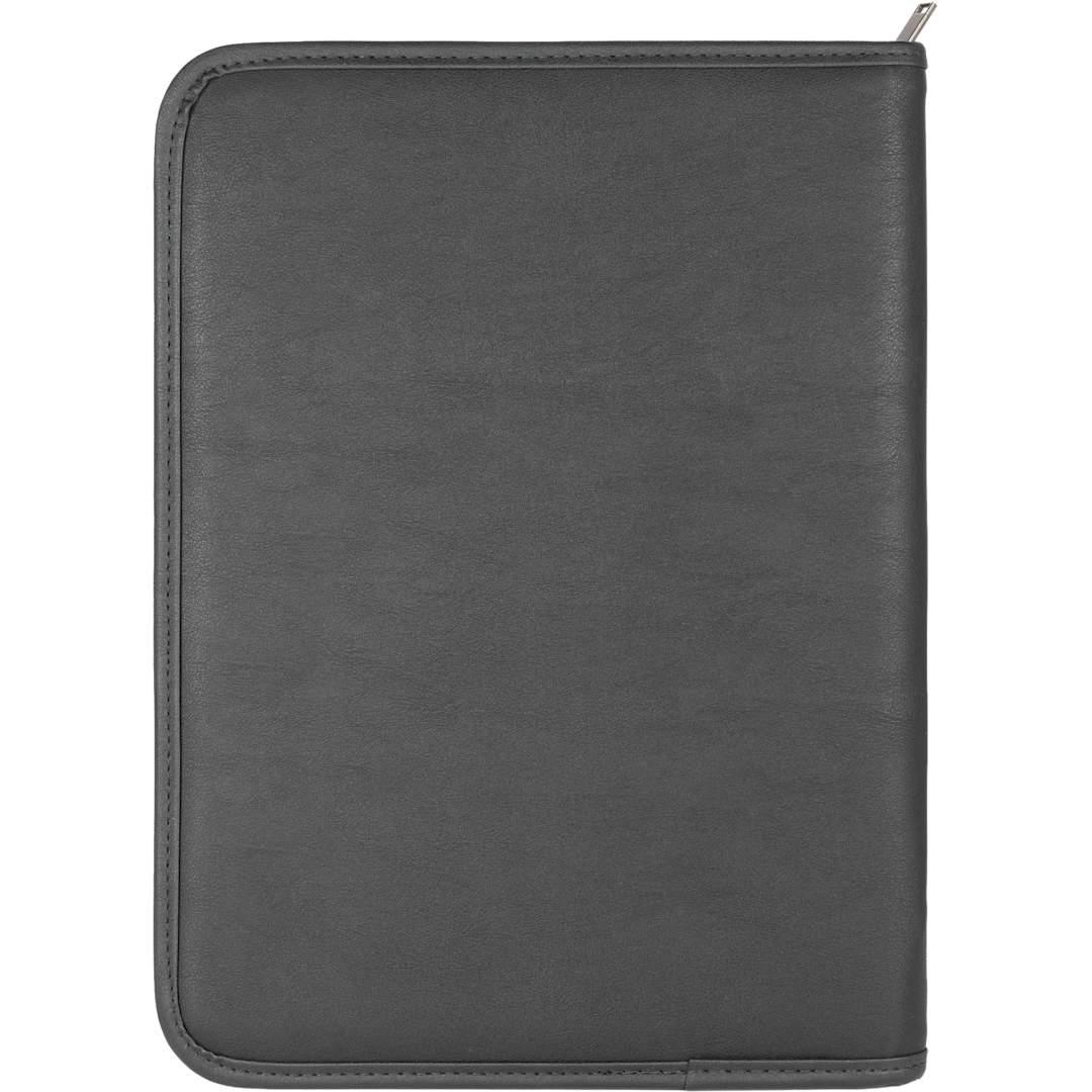 Fsc® mix durahyde recycled zippered padfolio Black miniatura 4