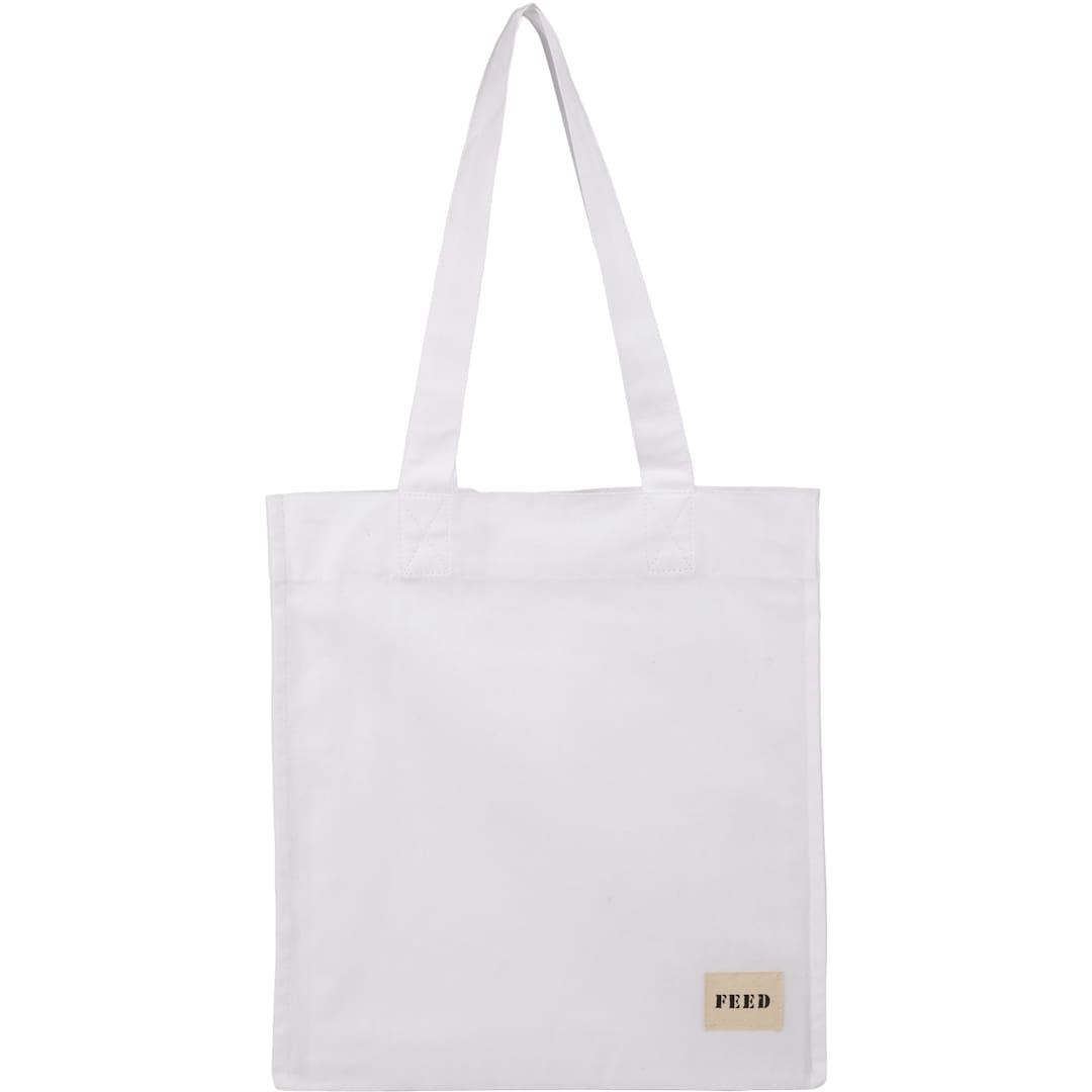 Feed organic cotton book tote Black miniatura 17