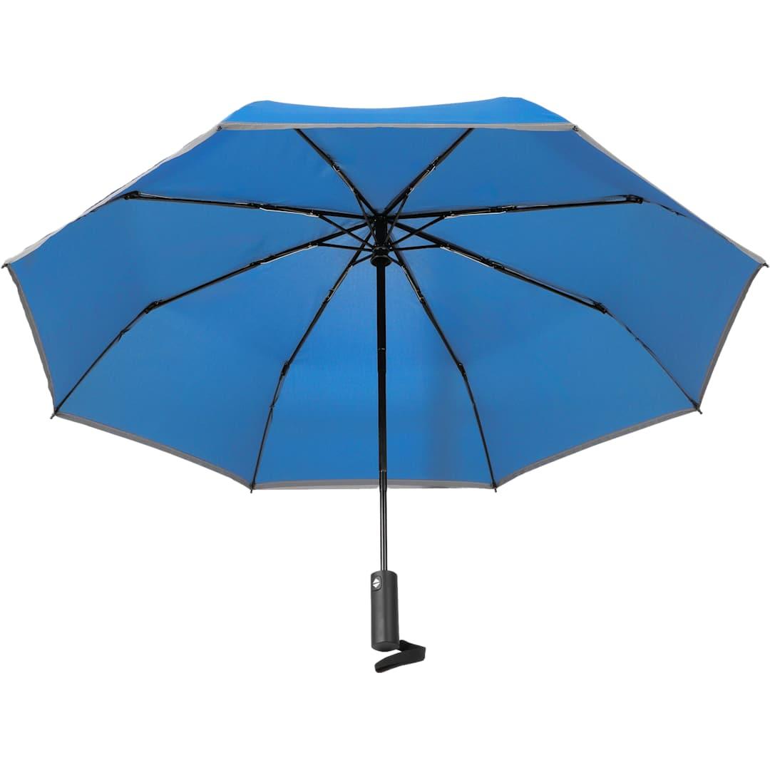 48 Rpet umbrella w/ reflective trim Black miniatura 22