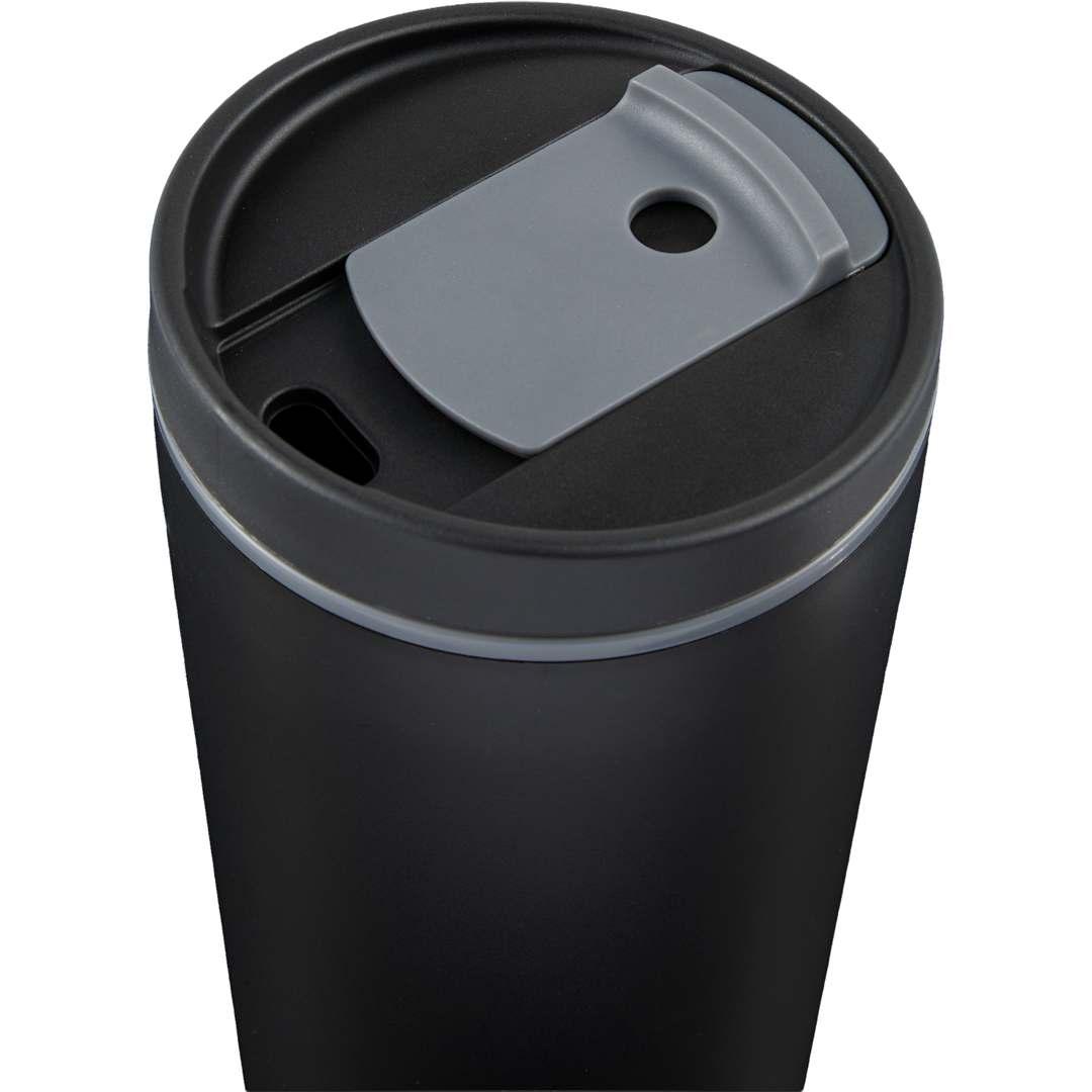 Santino recycled tumbler w/ dual function lid 16oz Black miniatura 7