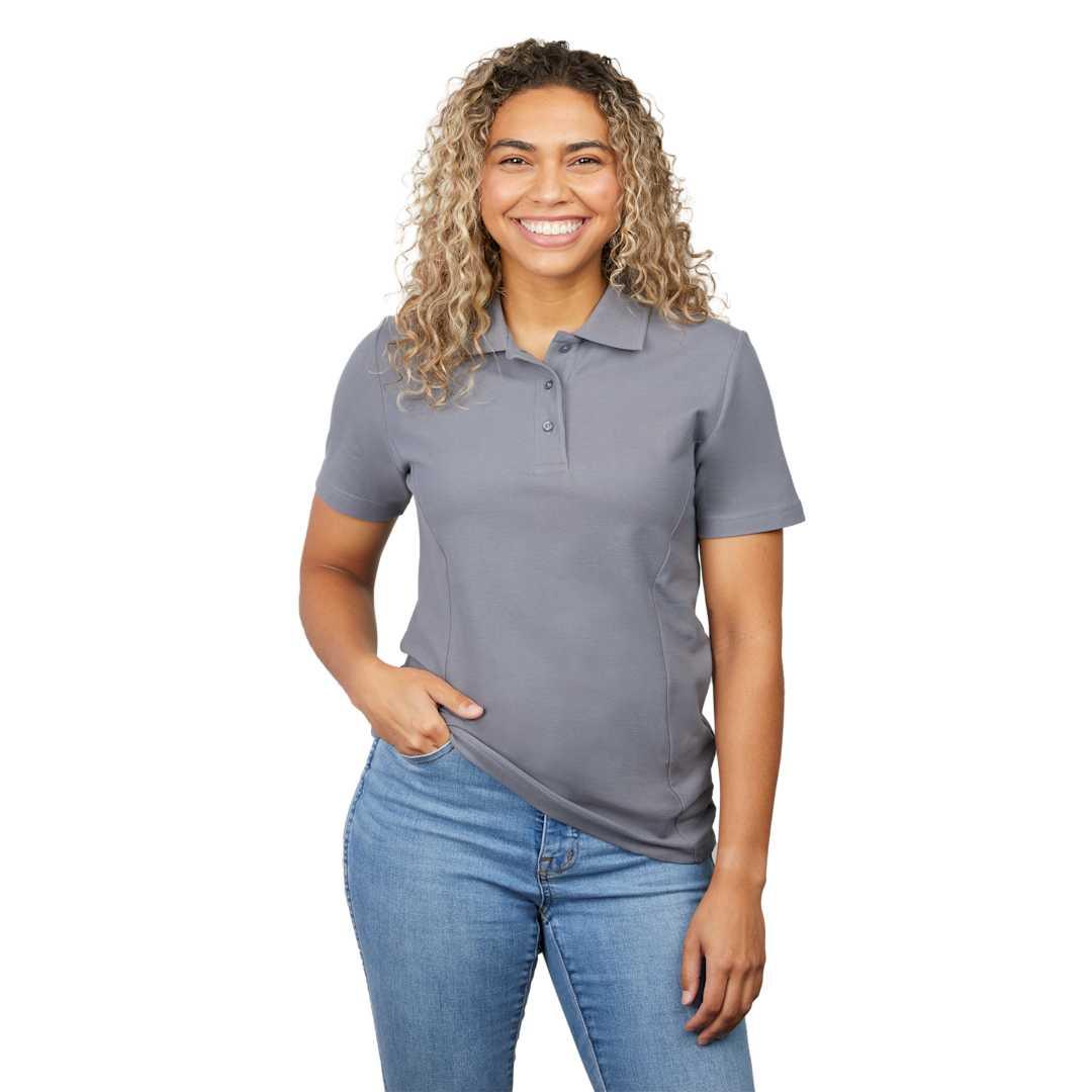 Palo short sleeve 100% cotton pique polo - womens White miniatura 27