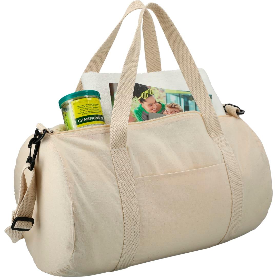Barrel 18 5oz cotton canvas duffel bag Natural miniatura 4