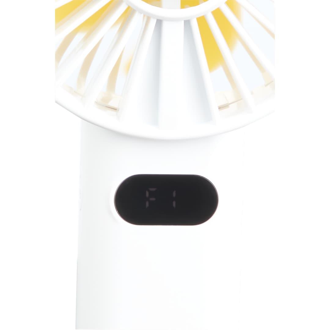 Rechargeable portable led fan with water mist Black miniatura 29