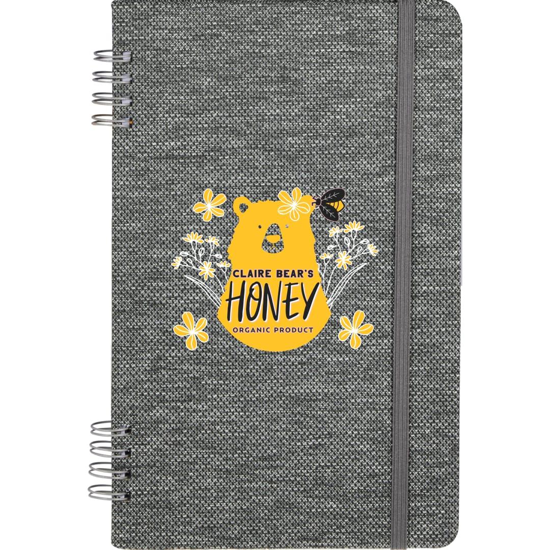 5 X 7 vila spiral notebook Graphite miniatura 6