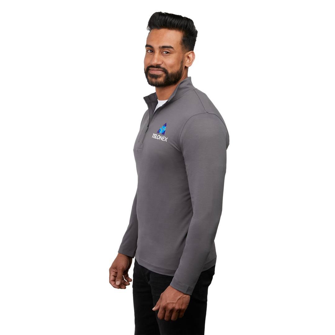 Izu everything performance eco 1/4 zip - mens Navy Blue miniatura 16