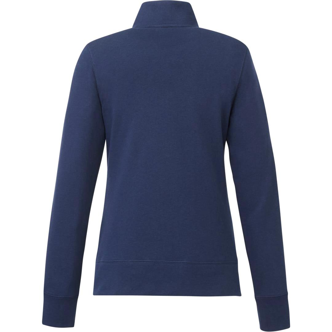 Womens dayton fleece half zip Black front