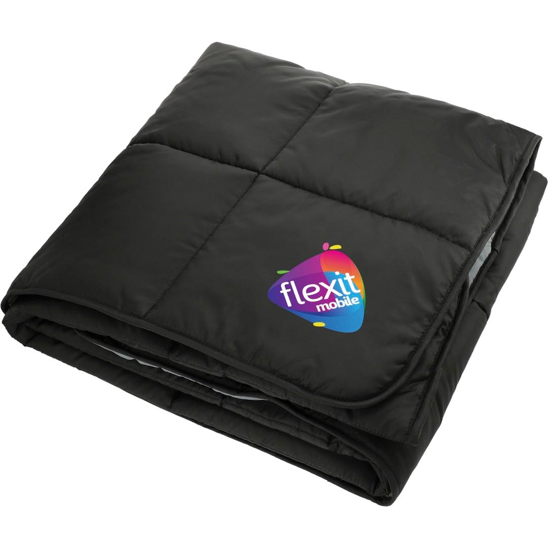 Puffy outdoor blanket Black miniatura 5
