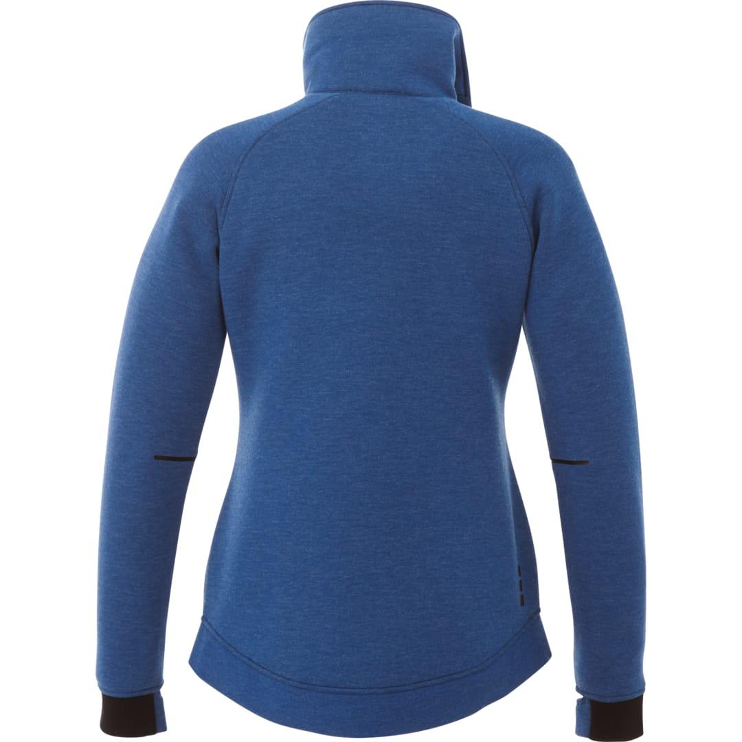 Womens kariba knit jacket Blue front
