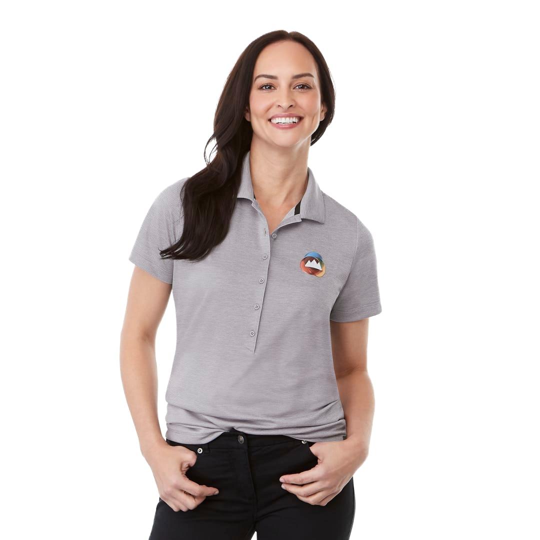 Womens dege eco ss polo Blue miniatura 16