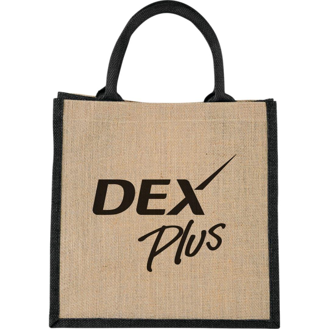 Medium jute gift tote Navy Blue miniatura 5