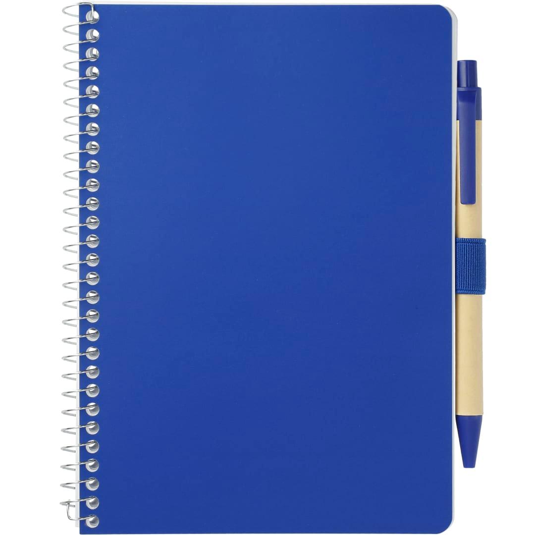 Fsc® mix 5 x 7 spiral notebook with pen Black miniatura 13