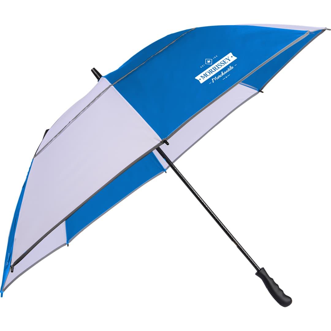 62 Rpet golf umbrella w/ reflective trim Black miniatura 46