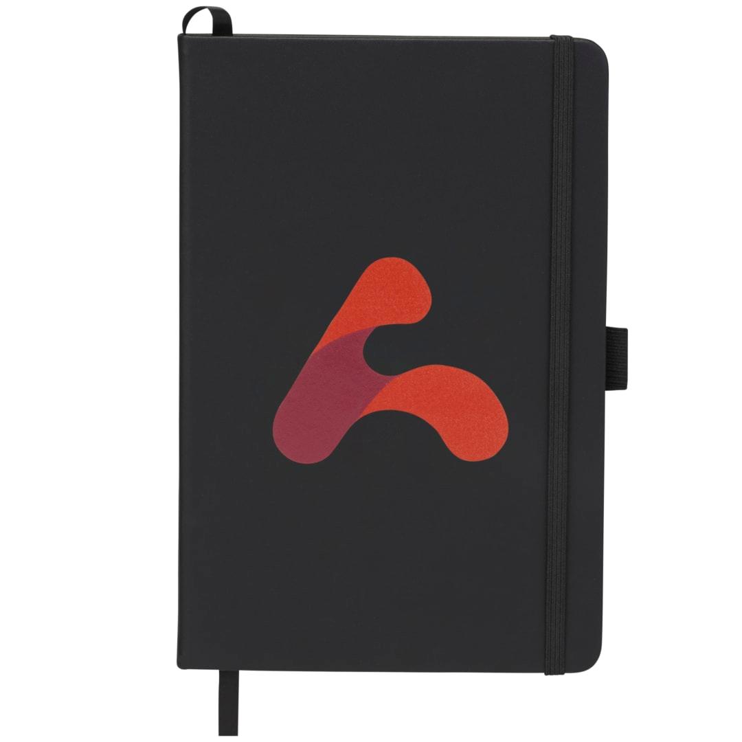 5.5 X 8.5 fsc® mix pineapple leather journal Black miniatura 8