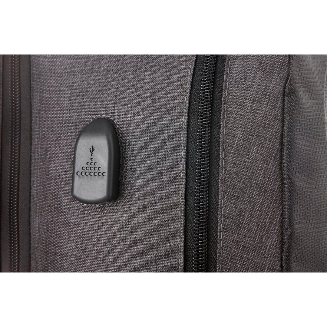 Overland 17 tsa computer backpack w/ usb port Grey miniatura 4