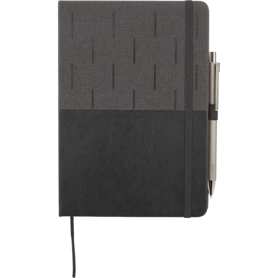 5.5 X 8.5 fsc® recycled chesapeake bound journal Black miniatura 5