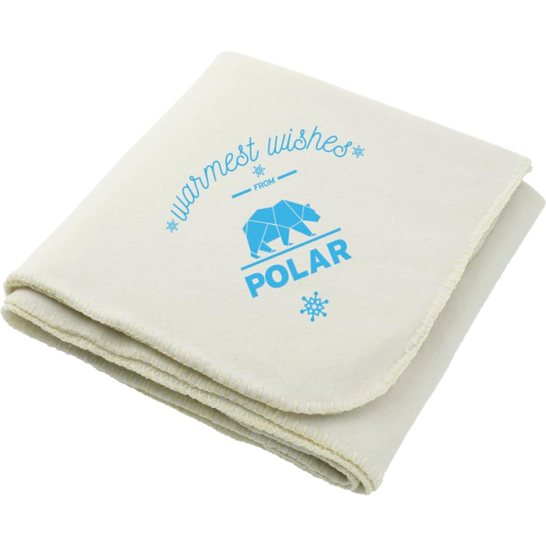 100% Recycled pet fleece blanket Khaki miniatura 15
