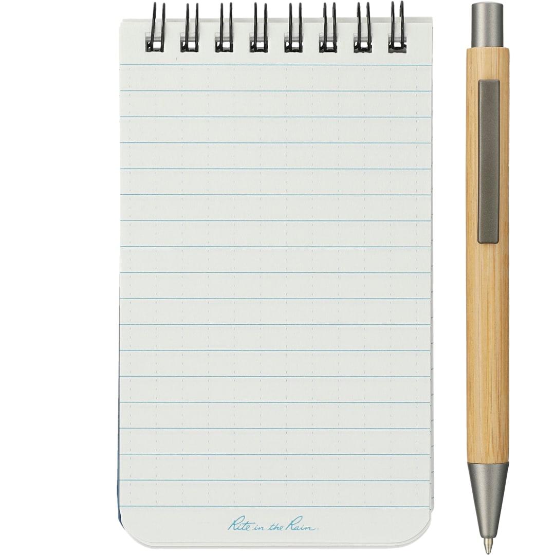 3 X 5 rite in the rain top spiral notebook Black miniatura 16