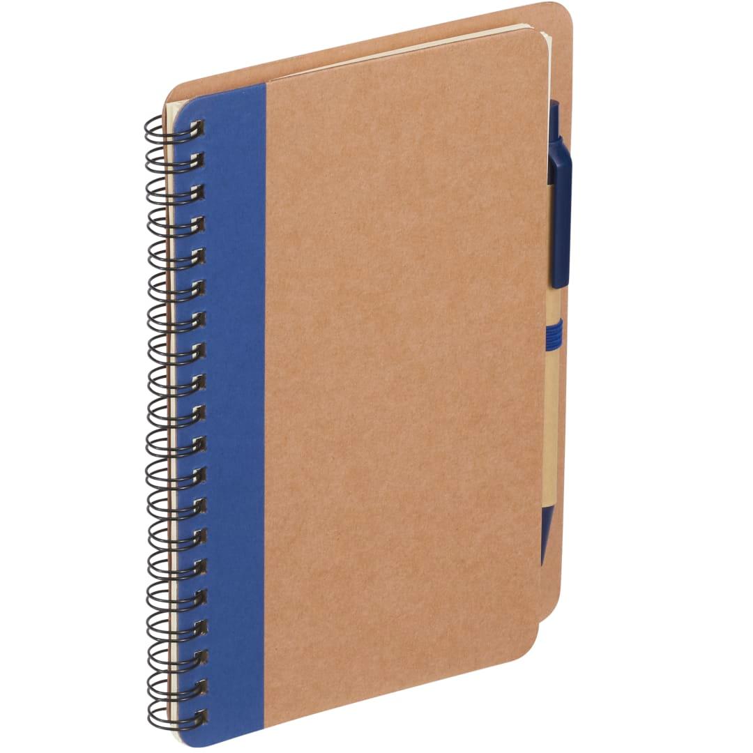 Fsc® mix 5 x 7 eco spiral notebook with pen Blue miniatura 6