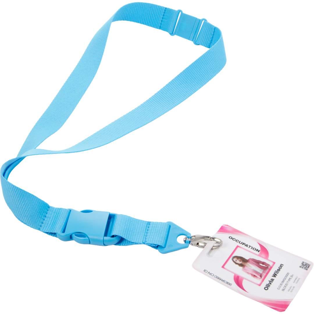 Monochrome hang in there lanyard Blue miniatura 6