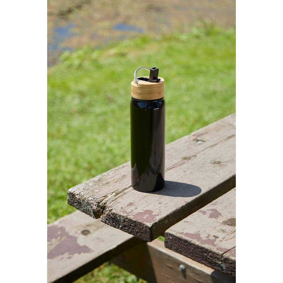 Billy 26oz aluminum bottle w/ fsc® bamboo lid Black miniatura 12