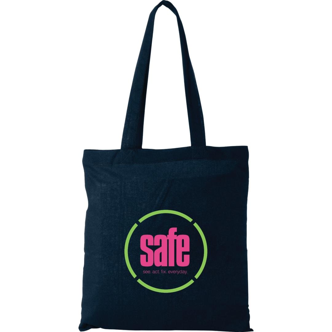 Carolina 4oz cotton canvas tote Black miniatura 9