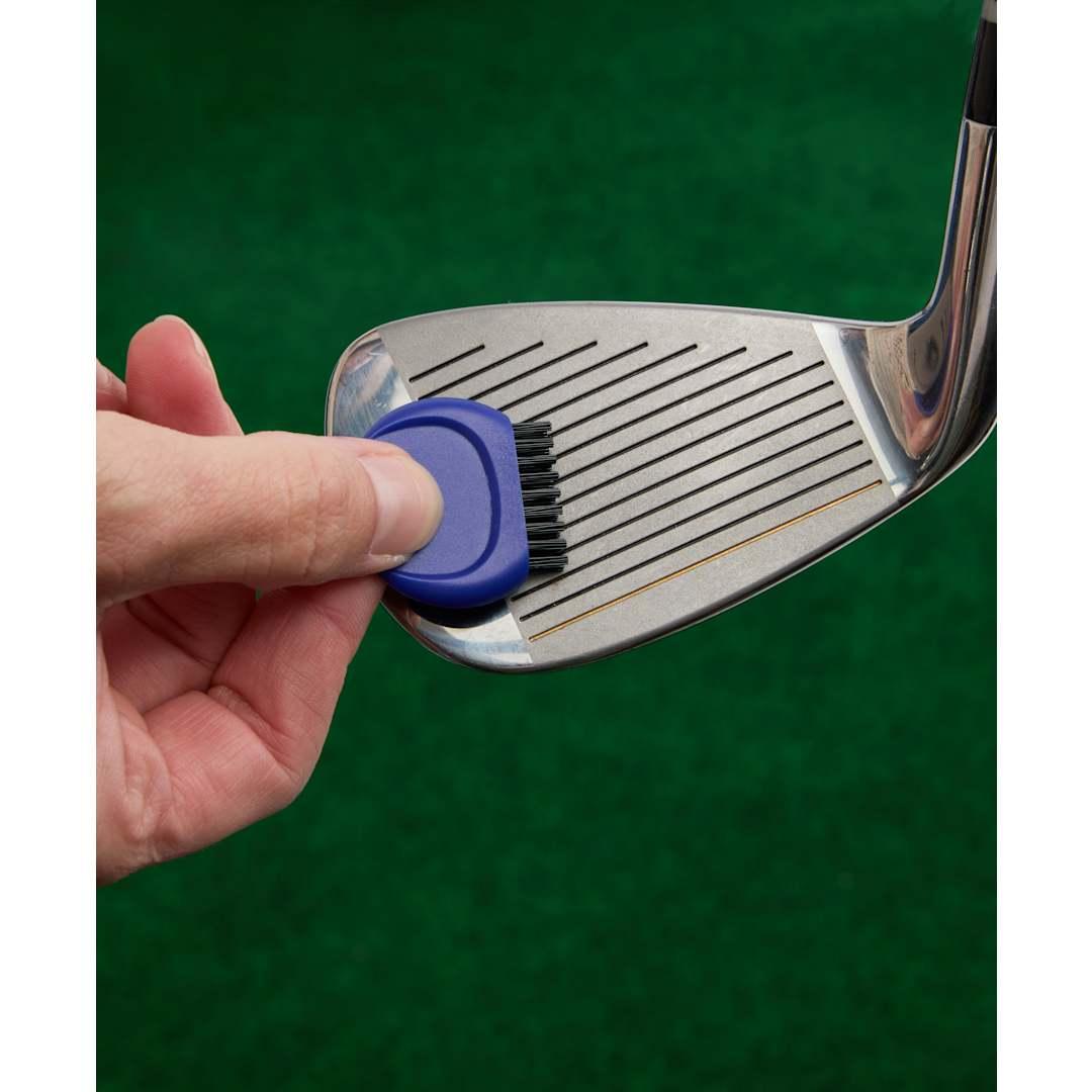Recycled mini golf club brush Black front