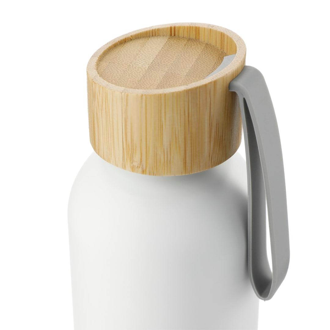Ryze aluminum bottle 22 oz w/ fsc® 100% bamboo lid White miniatura 10