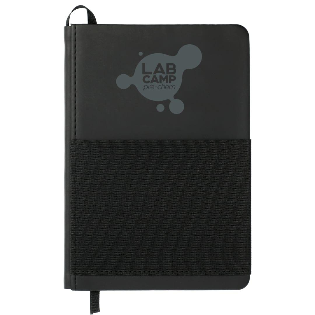 Fsc® mix 5 x 7 elastic phone pocket notebook Black miniatura 4