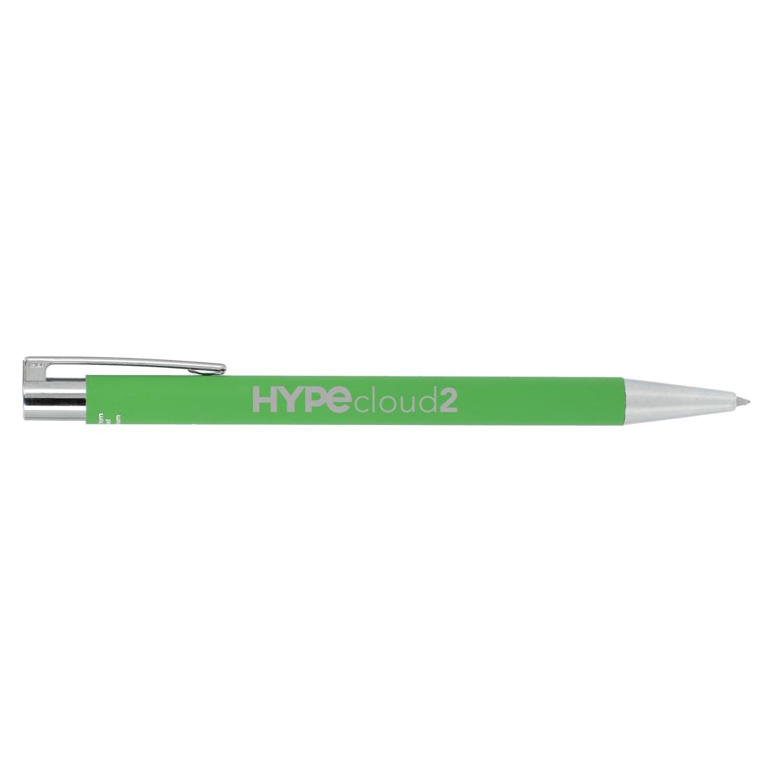 Maxi recycled aluminum soft touch gel pen Black miniatura 18