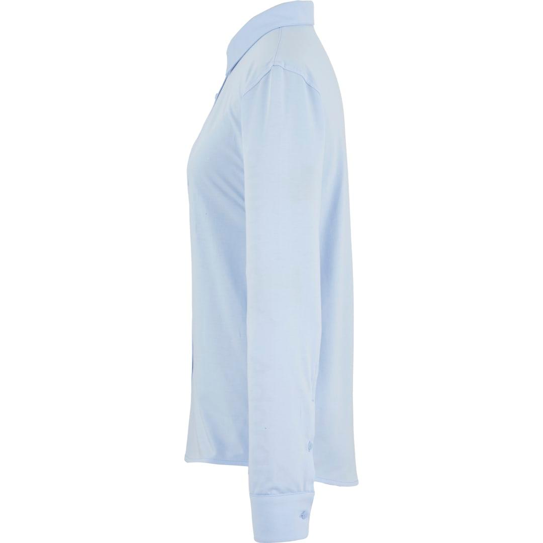 Tatra eco long sleeve knit button up shirt-womens White miniatura 10