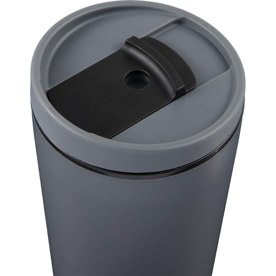 Santino recycled tumbler w/ dual function lid 16oz Black miniatura 16