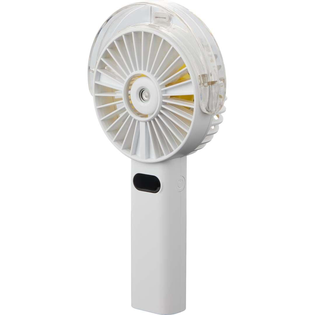 Rechargeable portable led fan with water mist Black miniatura 35