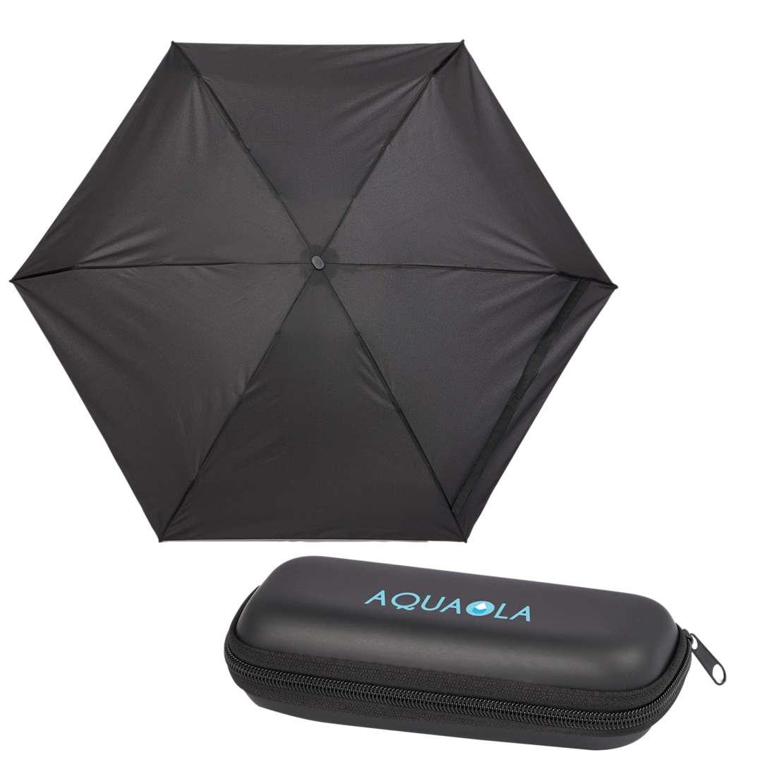 37 Compact travel umbrella with case Black miniatura 7