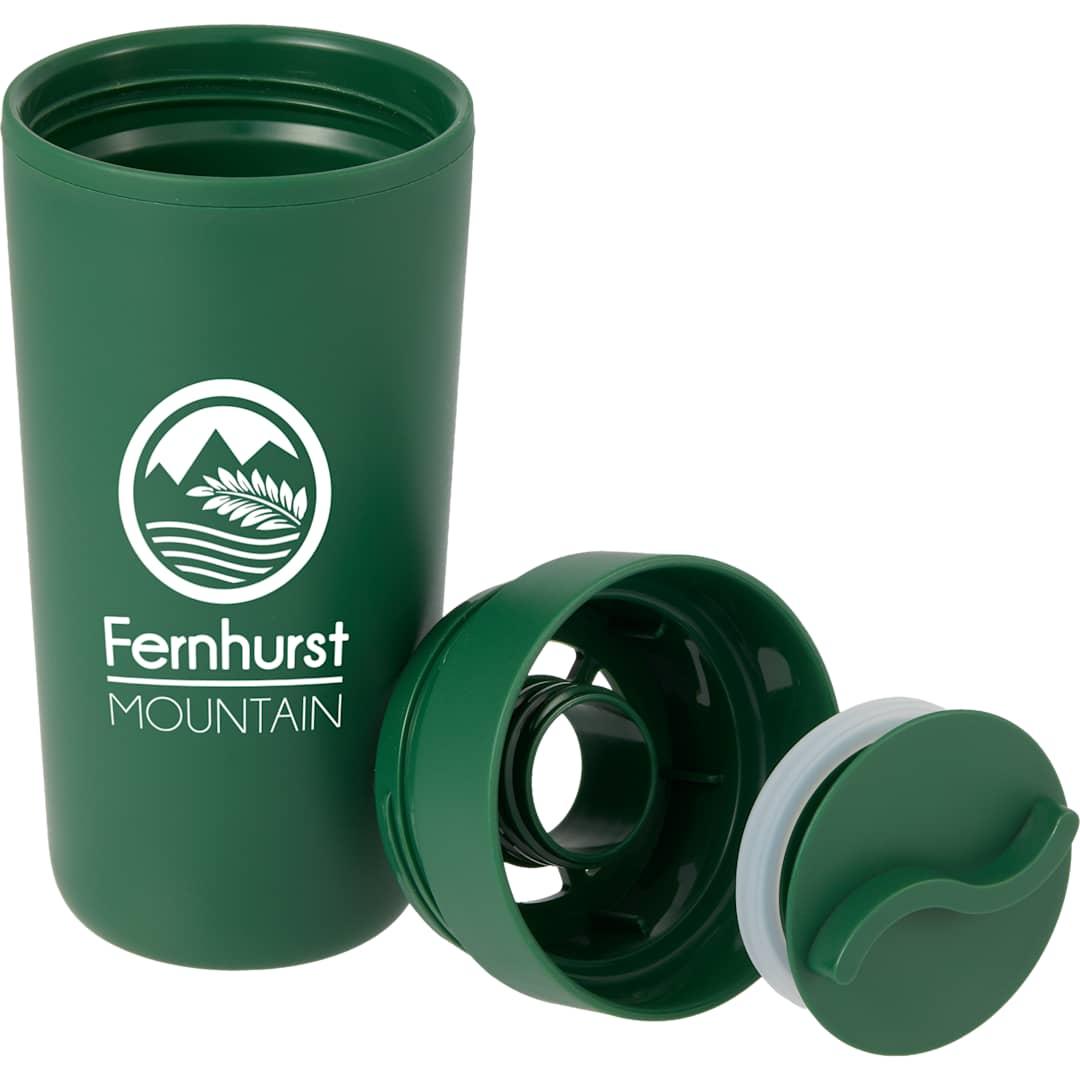 Lola recycled tumbler w/ 360 degree lid 16 oz Black miniatura 23