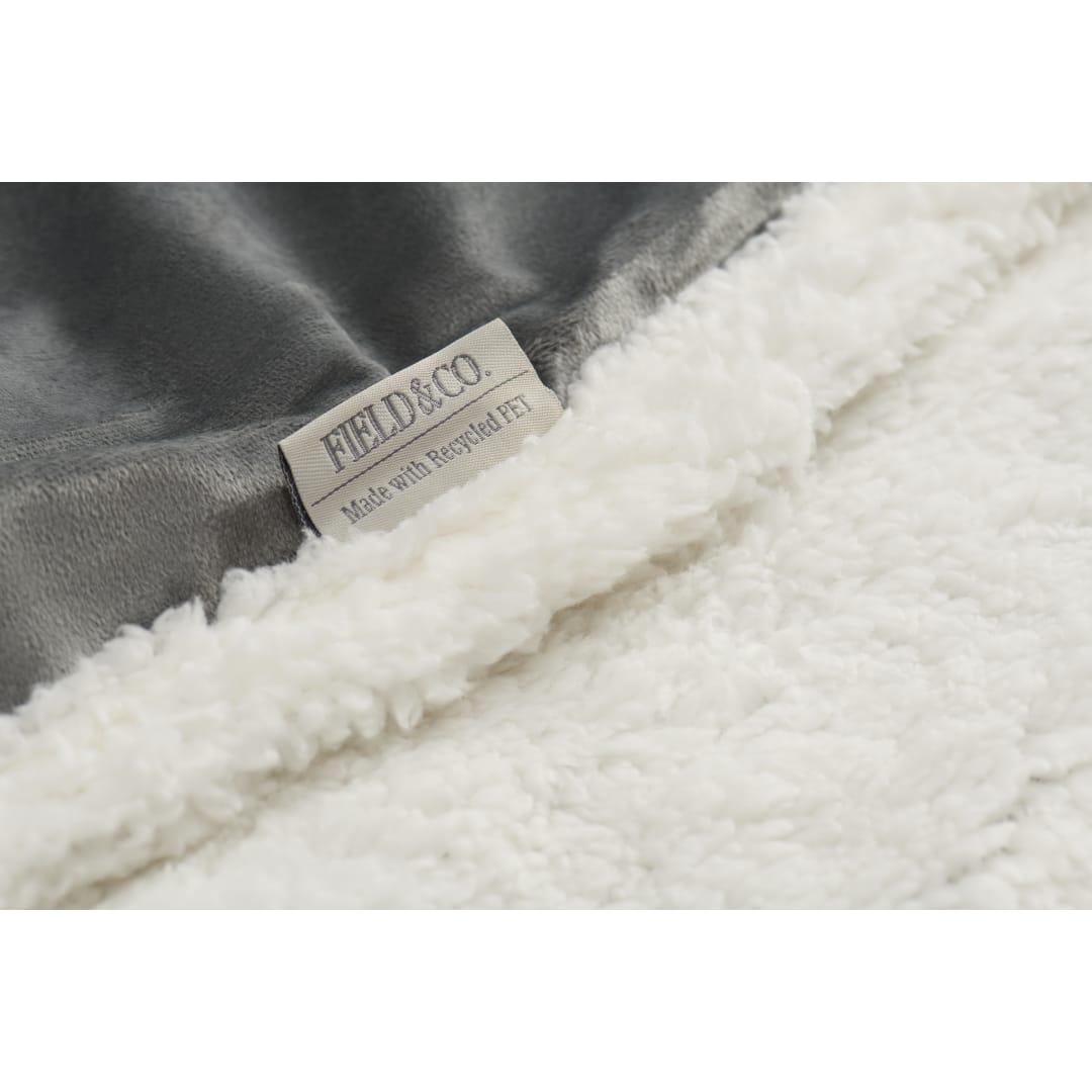 Field & co. 100% recycled pet sherpa blanket Grey miniatura 15