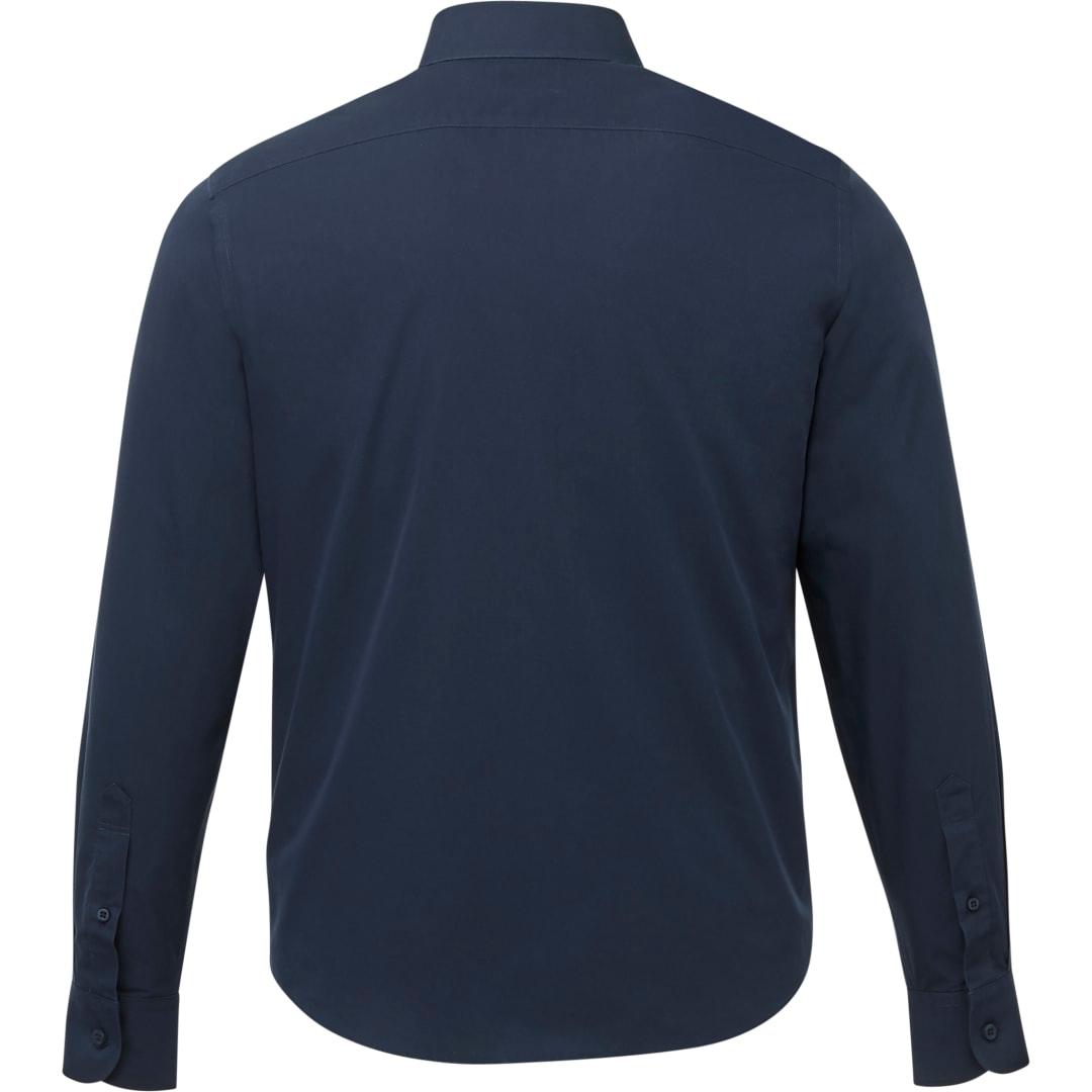 Untuckit castello wf long slv slim fit shirt-mens Navy Blue front